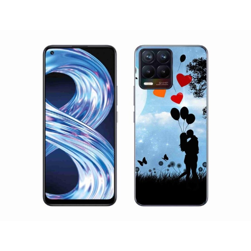 Gélový obal mmCase na mobil Realme 8 Pro - zamilovaný pár