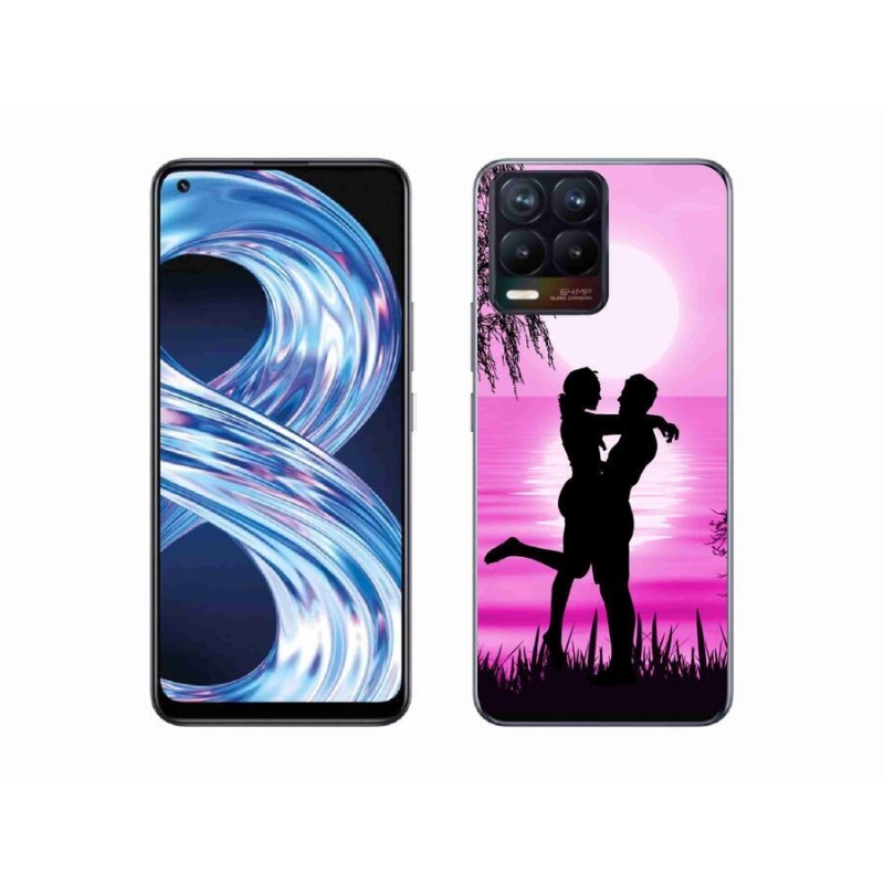 Gélový obal mmCase na mobil Realme 8 Pro - západ slnka