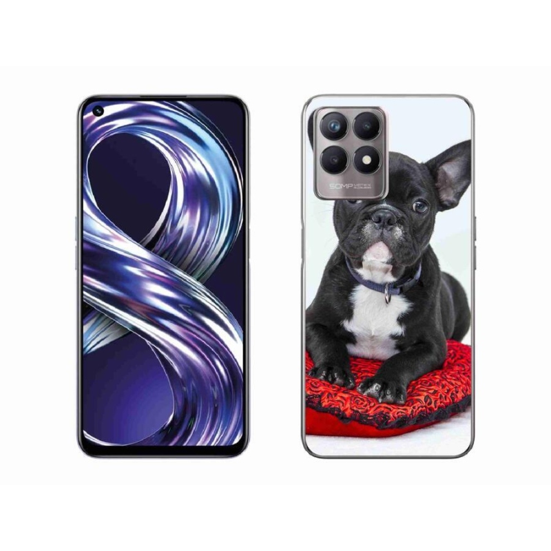 Gélový obal mmCase na mobil Realme 8i - buldog