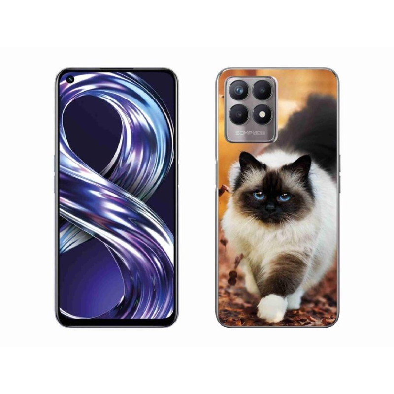 Gélový obal mmCase na mobil Realme 8i - mačka