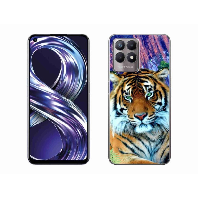 Gélový obal mmCase na mobil Realme 8i - tiger