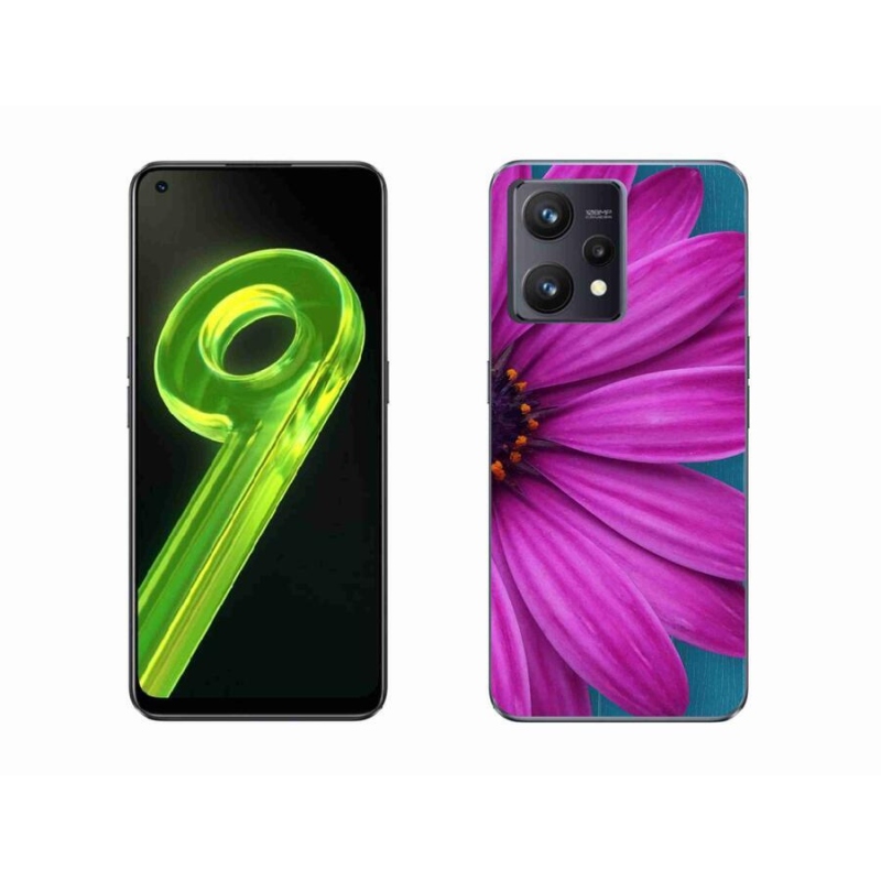 Gélový obal mmCase na mobil Realme 9 4G - fialová margaréta