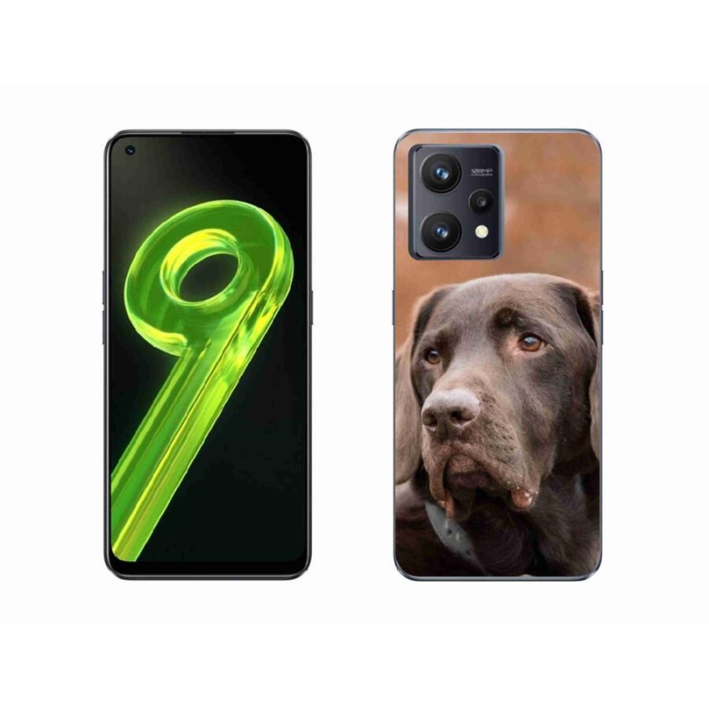 Gélový obal mmCase na mobil Realme 9 4G - hnedý labrador