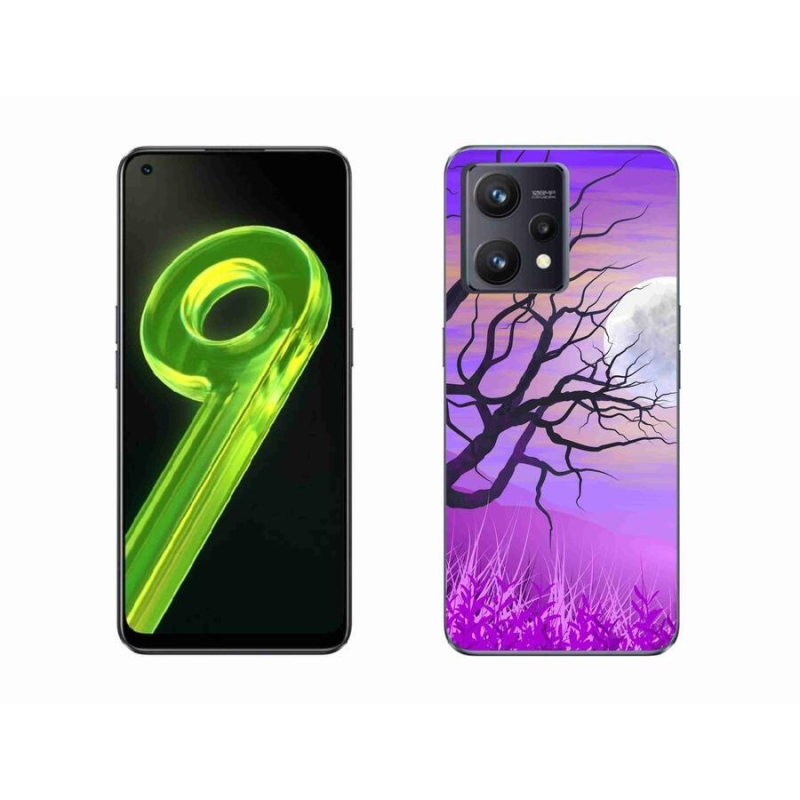 Gélový obal mmCase na mobil Realme 9 4G - kreslený opadaný strom