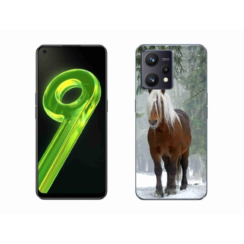 Gélový obal mmCase na mobil Realme 9 4G - kôň v lese