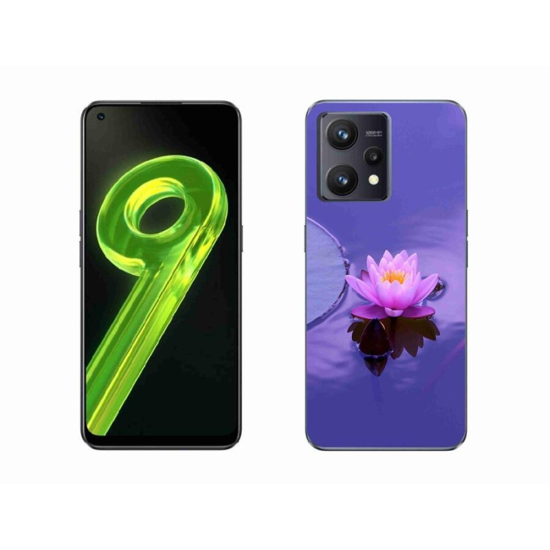 Gélový obal mmCase na mobil Realme 9 4G - kvet na hladine