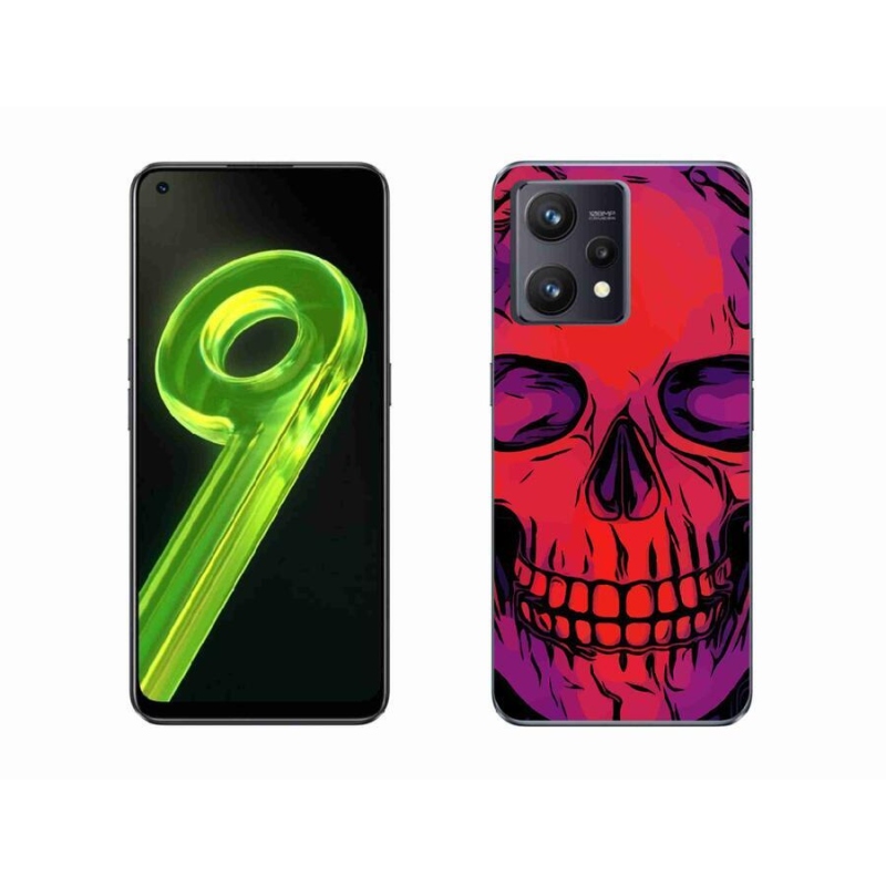 Gélový obal mmCase na mobil Realme 9 4G - lebka