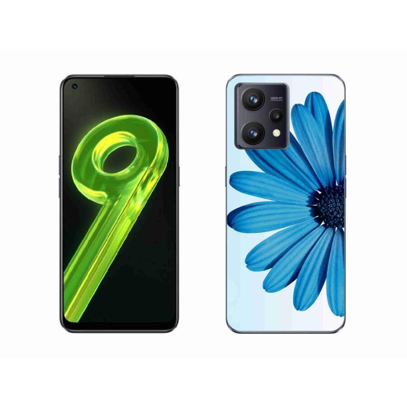 Gélový obal mmCase na mobil Realme 9 4G - modrá margaréta