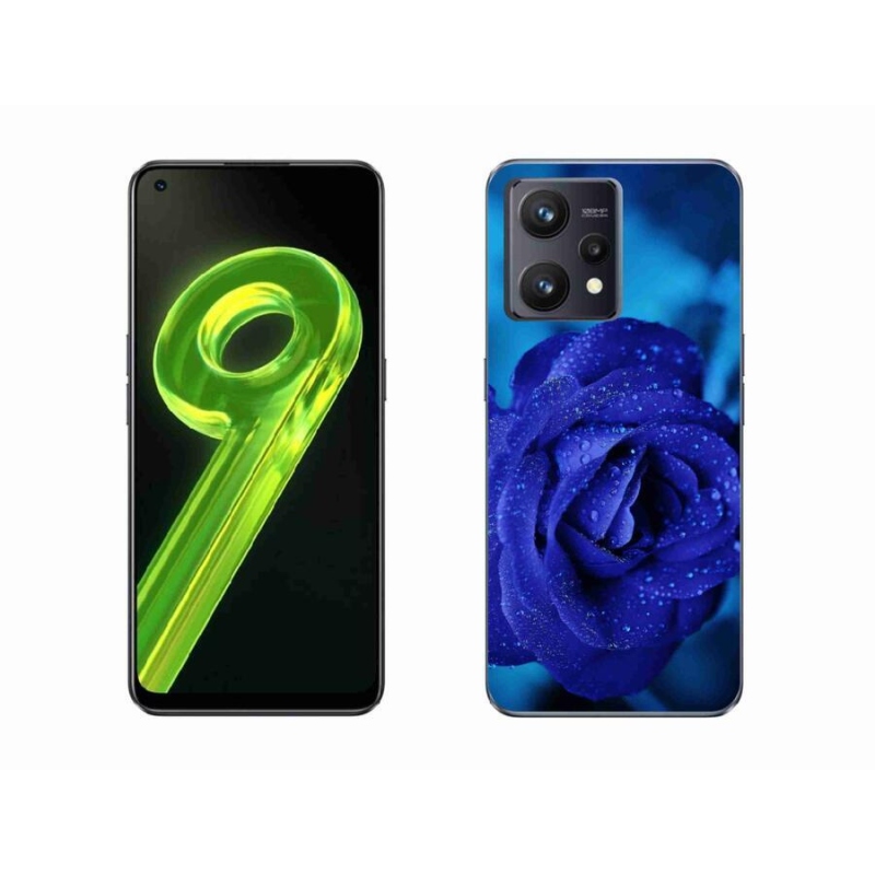 Gélový obal mmCase na mobil Realme 9 4G - modrá ruža