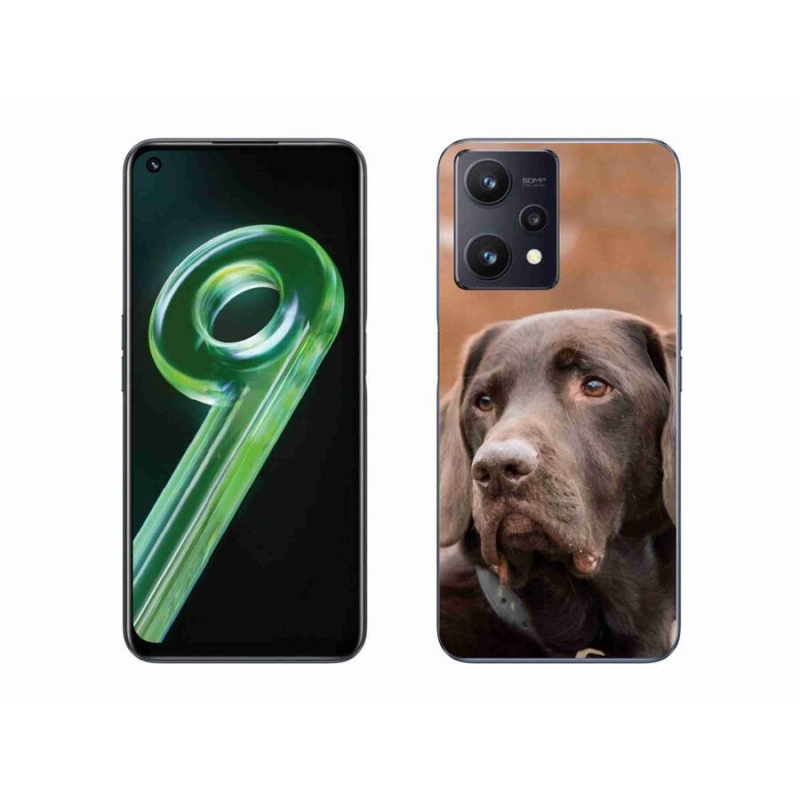 Gélový obal mmCase na mobil Realme 9 5G - hnedý labrador