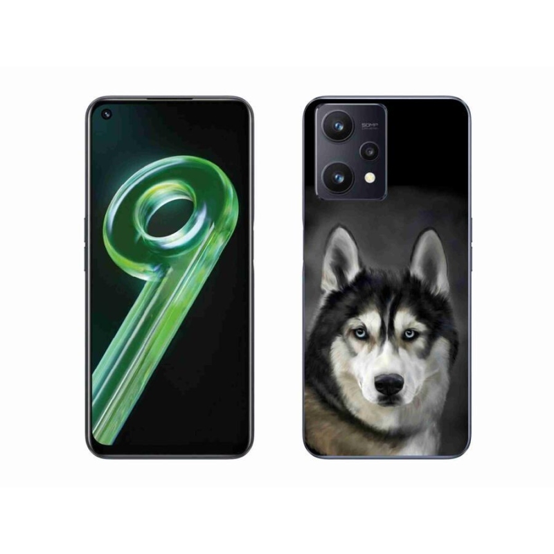 Gélový obal mmCase na mobil Realme 9 5G - husky