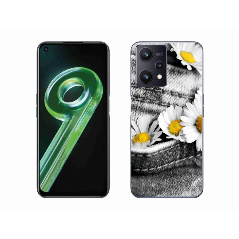 Gélový obal mmCase na mobil Realme 9 5G - margaréty