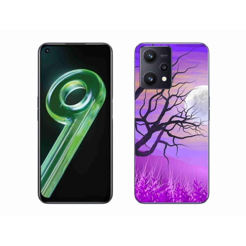 Gélový obal mmCase na mobil Realme 9 5G - kreslený opadaný strom