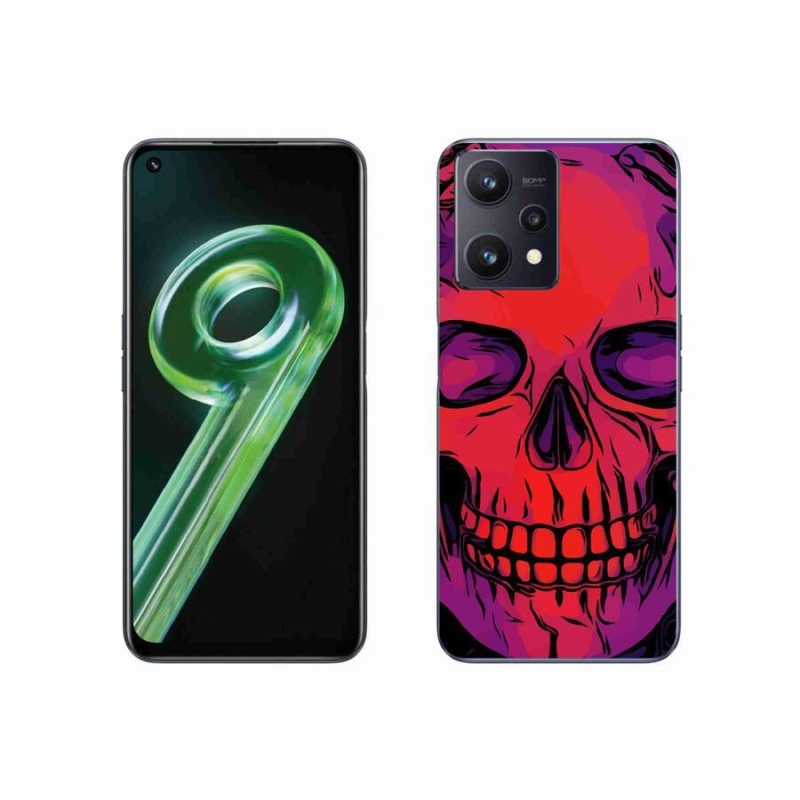 Gélový obal mmCase na mobil Realme 9 5G - lebka