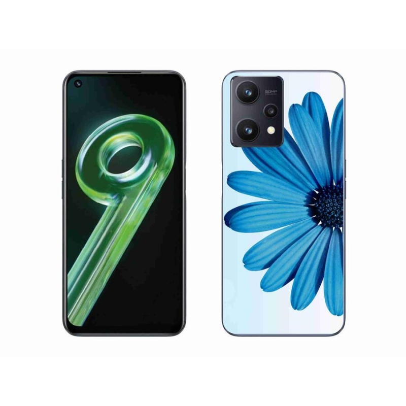 Gélový obal mmCase na mobil Realme 9 5G - modrá margaréta