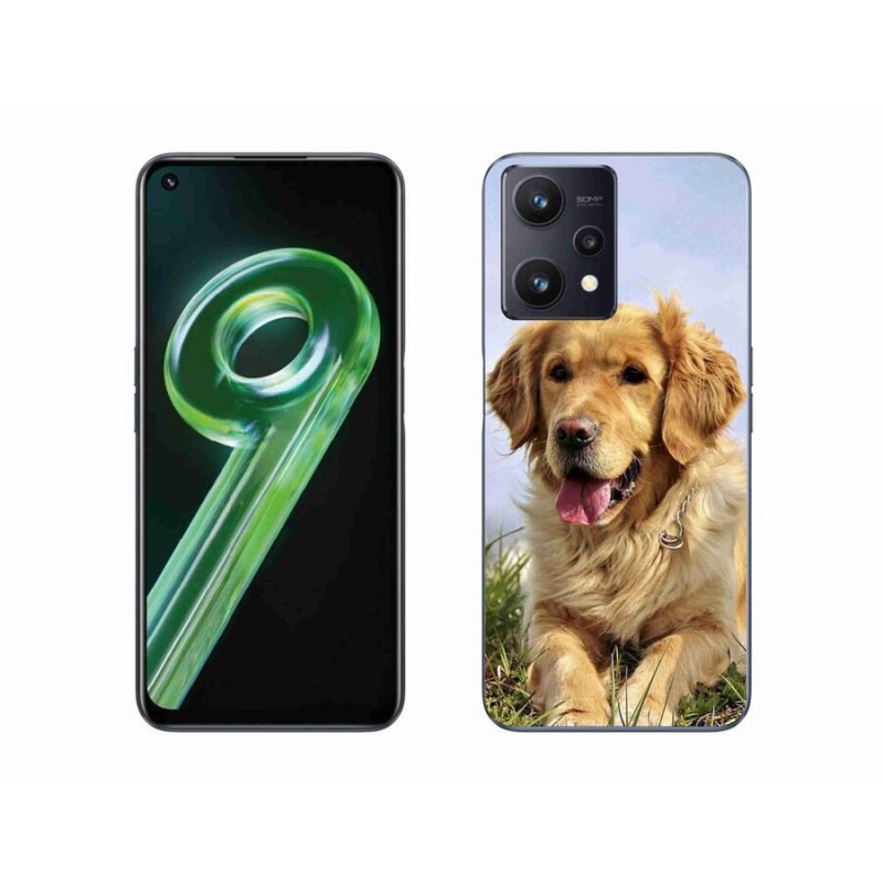 Gélový obal mmCase na mobil Realme 9 5G - zlatý retriever