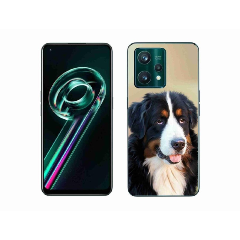 Gélový obal mmCase na mobil Realme 9 Pro+ 5G - bernský salašnícky pes