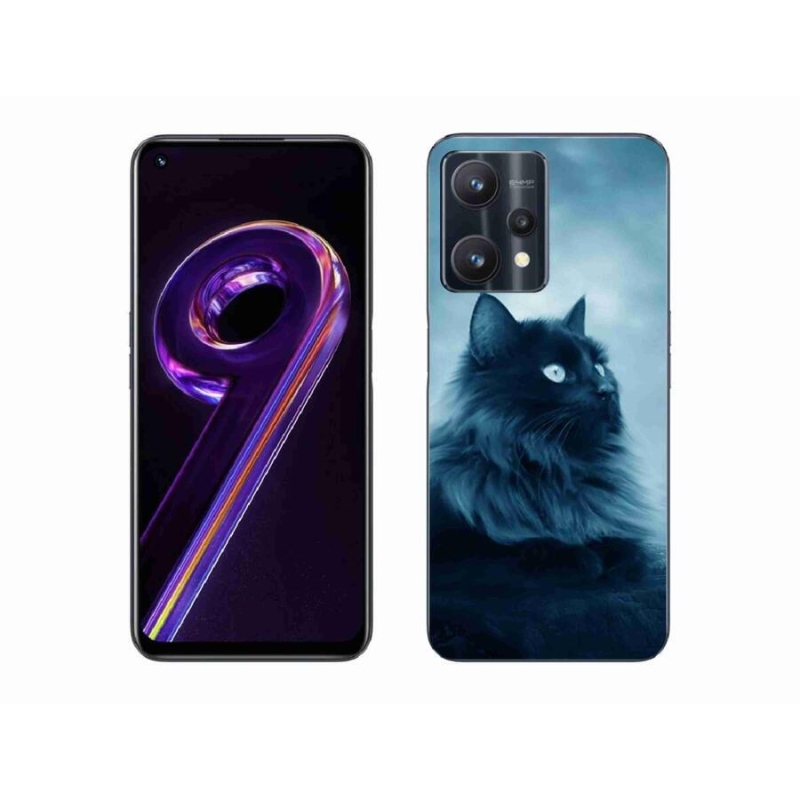 Gélový obal mmCase na mobil Realme 9 Pro 5G - čierna mačka 1