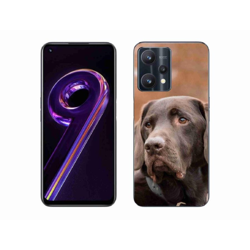 Gélový obal mmCase na mobil Realme 9 Pro 5G - hnedý labrador