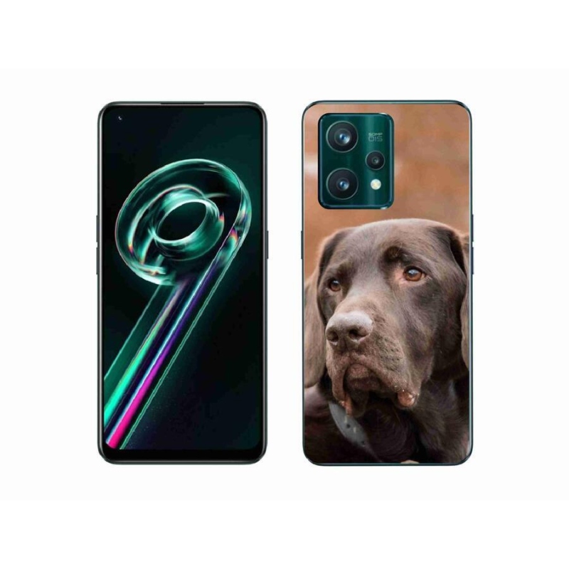 Gélový obal mmCase na mobil Realme 9 Pro+ 5G - hnedý labrador