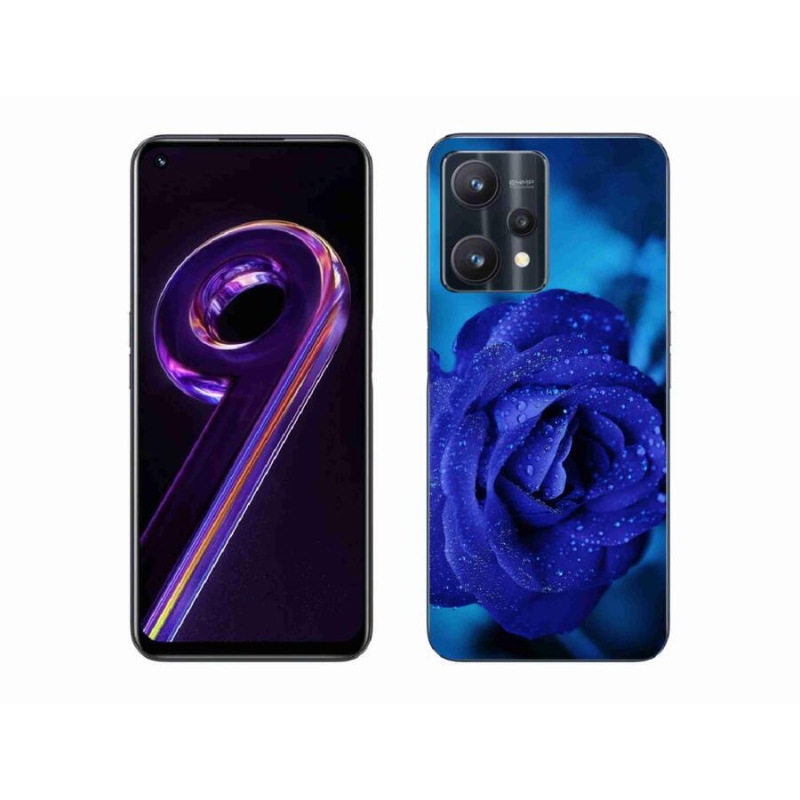 Gélový obal mmCase na mobil Realme 9 Pro 5G - modrá ruža