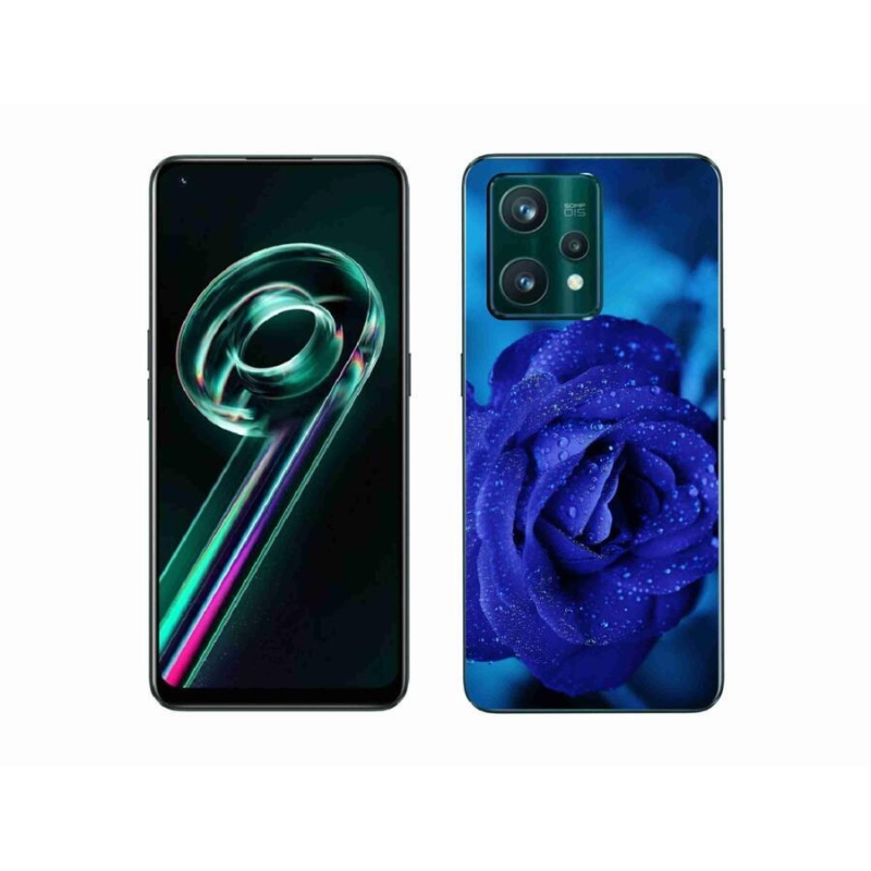 Gélový obal mmCase na mobil Realme 9 Pro+ 5G - modrá ruža