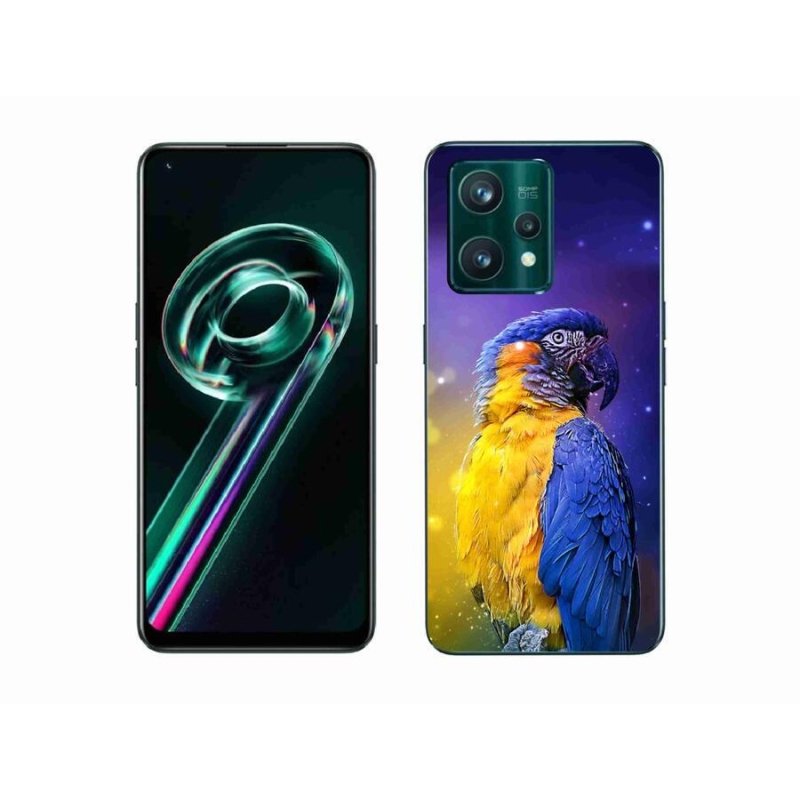 Gélový obal mmCase na mobil Realme 9 Pro+ 5G - papagáj ara 1