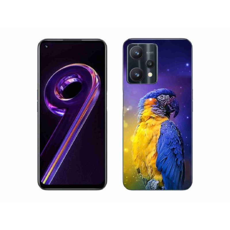 Gélový obal mmCase na mobil Realme 9 Pro 5G - papagáj ara 1