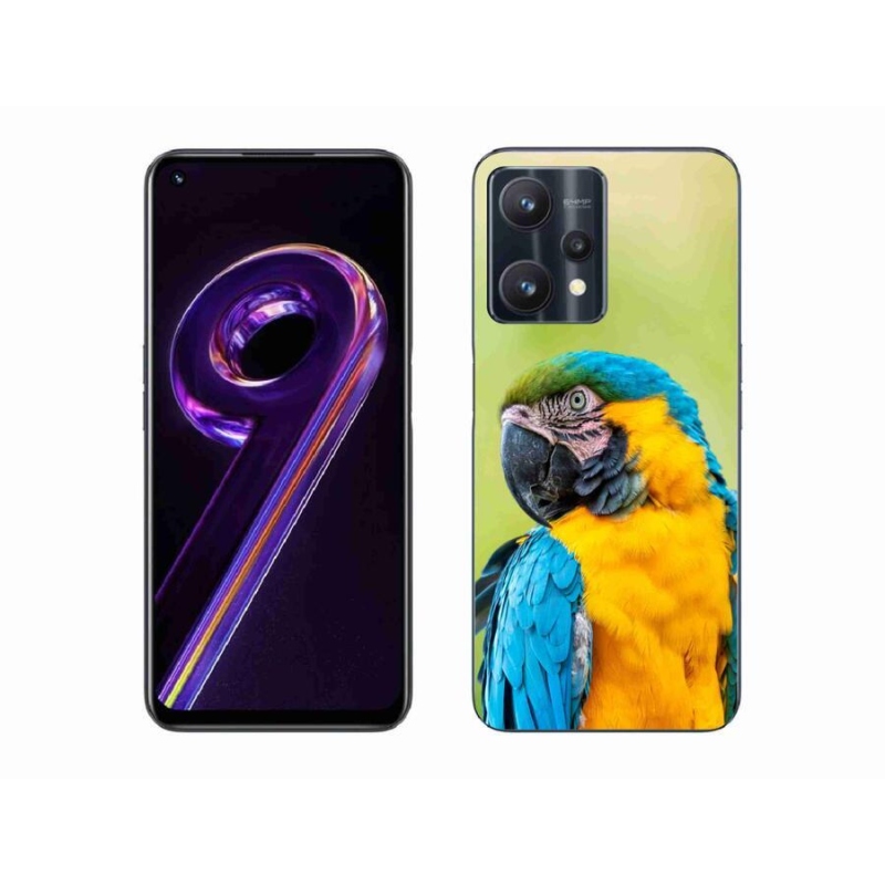 Gélový obal mmCase na mobil Realme 9 Pro 5G - papagáj ara 2