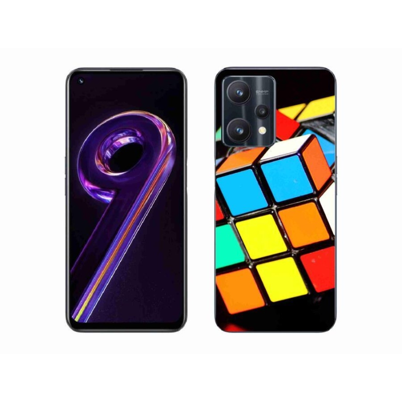 Gélový obal mmCase na mobil Realme 9 Pro 5G - rubikova kocka