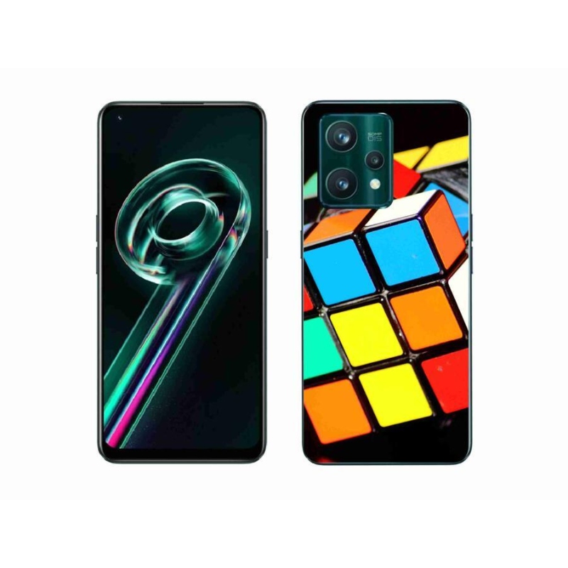 Gélový obal mmCase na mobil Realme 9 Pro+ 5G - rubikova kocka