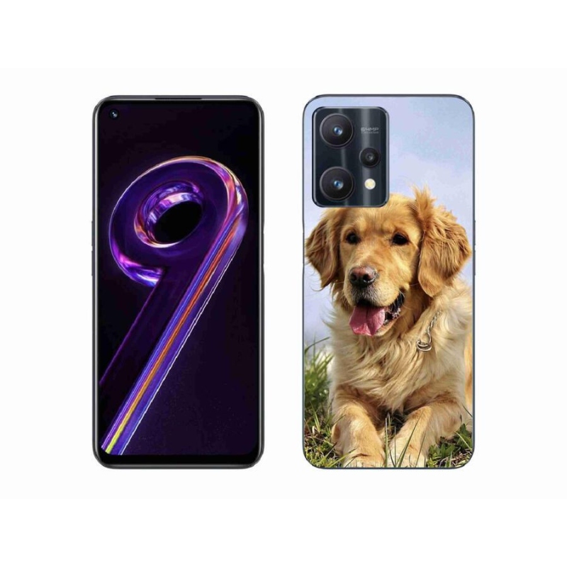 Gélový obal mmCase na mobil Realme 9 Pro 5G - zlatý retriever