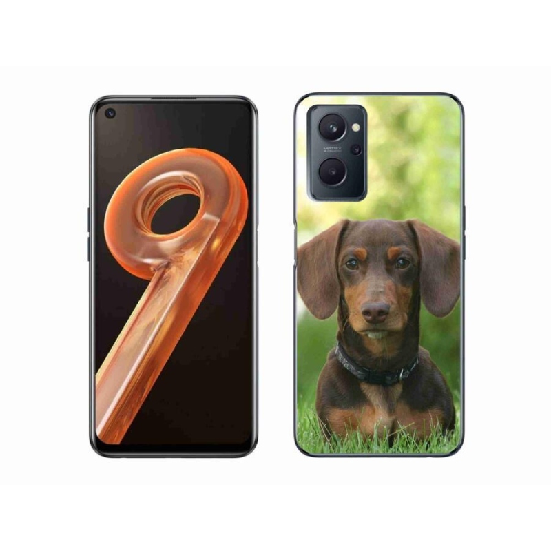 Gélový obal mmCase na mobil Realme 9i - hnedý jazvečík