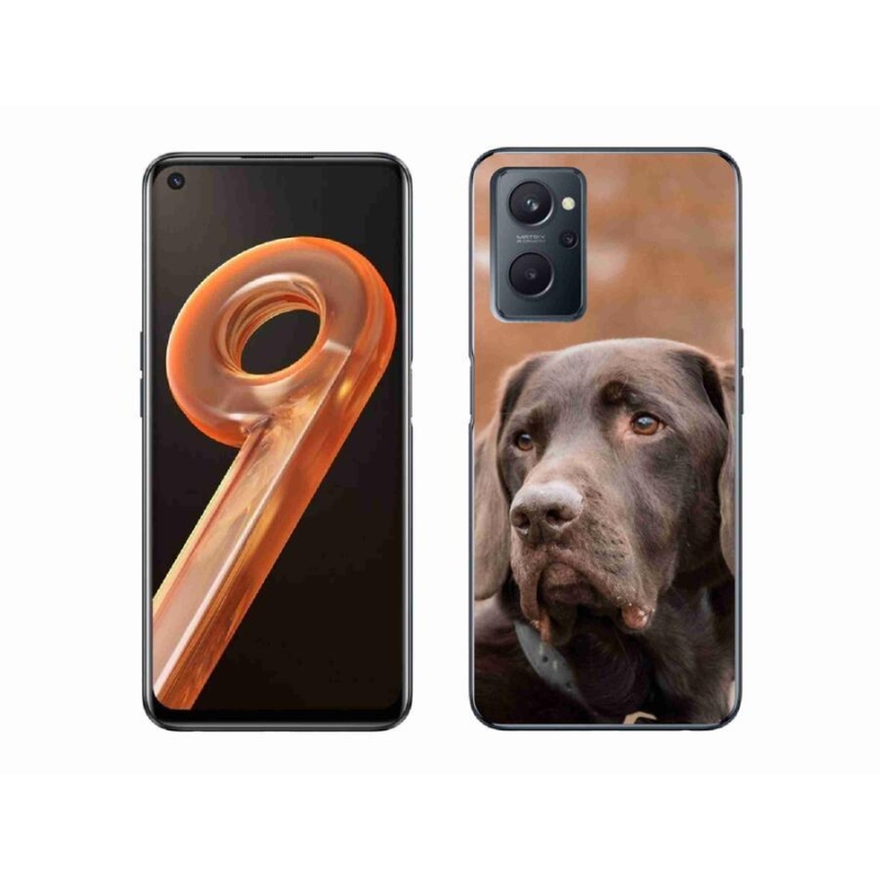 Gélový obal mmCase na mobil Realme 9i - hnedý labrador