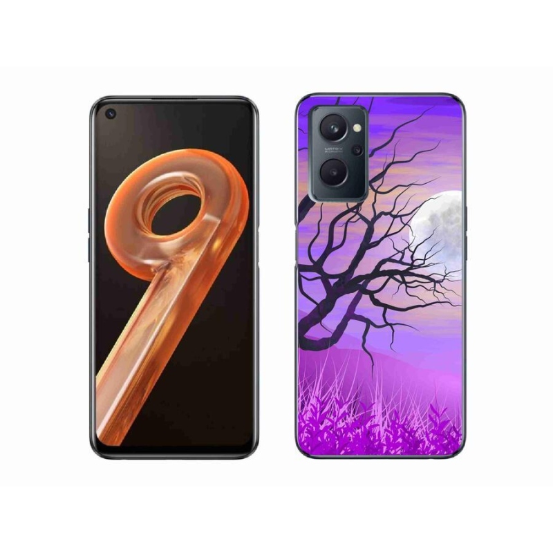 Gélový obal mmCase na mobil Realme 9i - kreslený opadaný strom