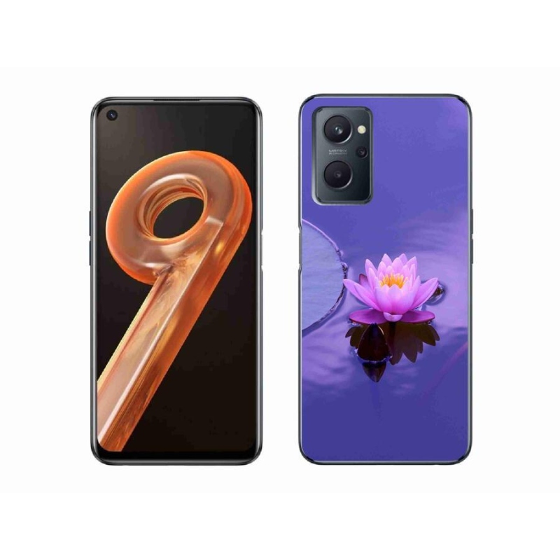 Gélový obal mmCase na mobil Realme 9i - kvet na hladine