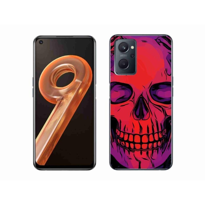 Gélový obal mmCase na mobil Realme 9i - lebka