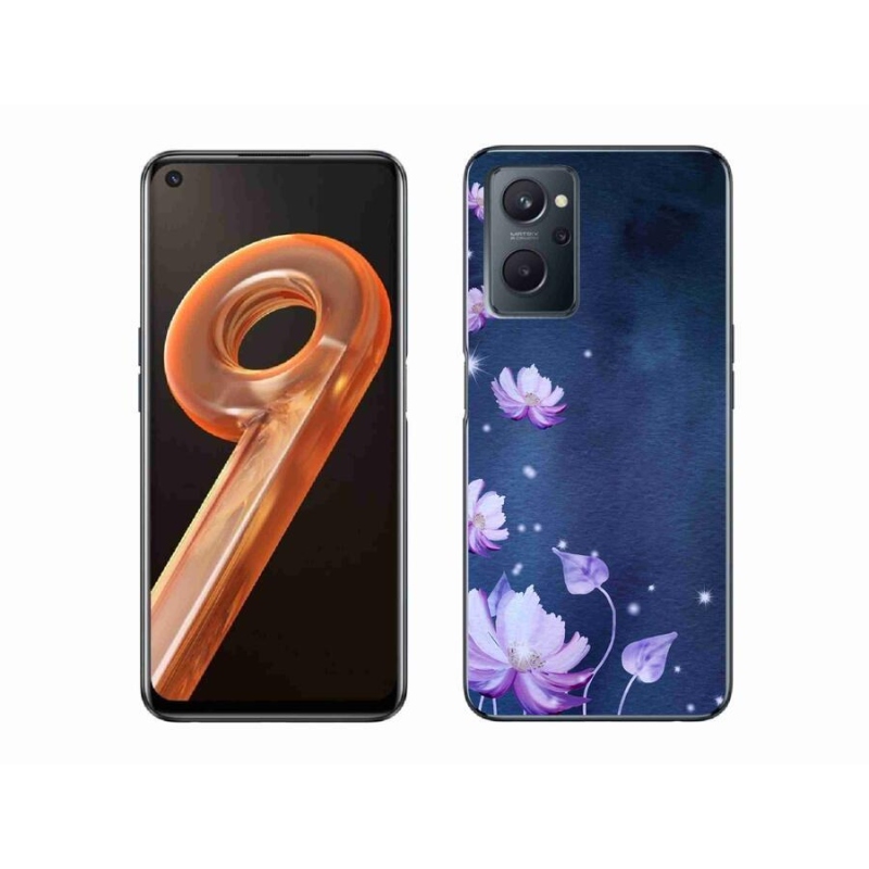 Gélový obal mmCase na mobil Realme 9i - padajúce kvety