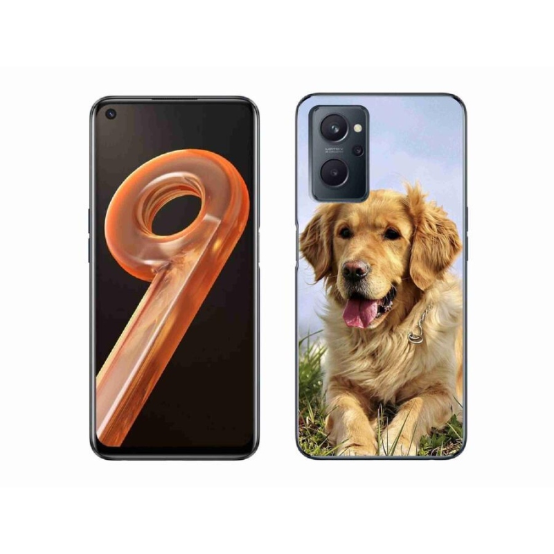 Gélový obal mmCase na mobil Realme 9i - zlatý retriever