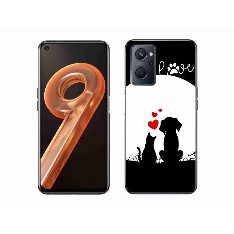 Gélový obal mmCase na mobil Realme 9i - zvieracia láska