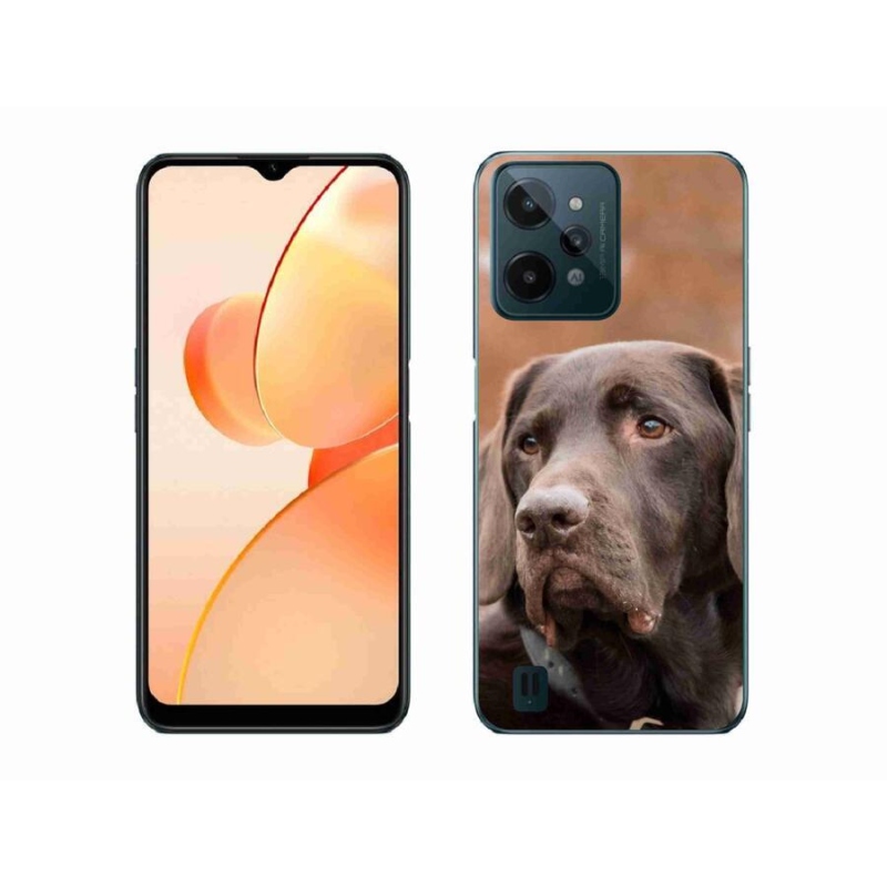 Gélový obal mmCase na mobil Realme C31 - hnedý labrador