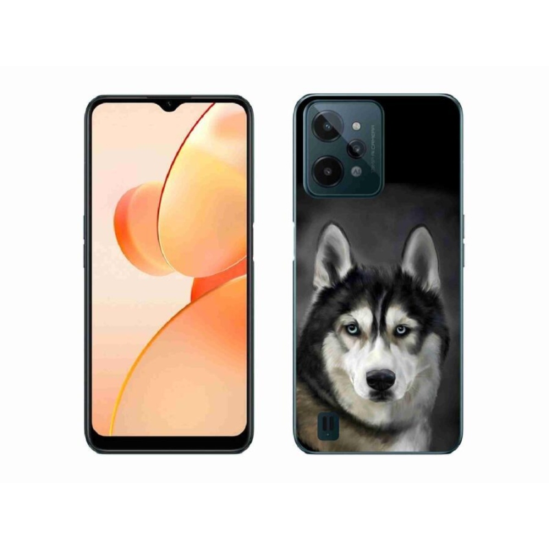 Gélový obal mmCase na mobil Realme C31 - husky