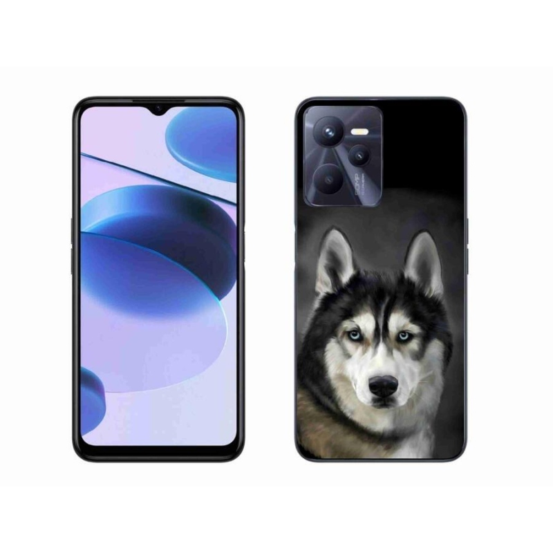 Gélový obal mmCase na mobil Realme C35 - husky