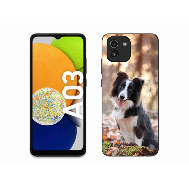 Gélový obal mmCase na mobil Samsung Galaxy A03 - border kólia 1