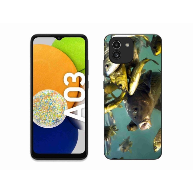 Gélový obal mmCase na mobil Samsung Galaxy A03 - kŕdeľ rýb