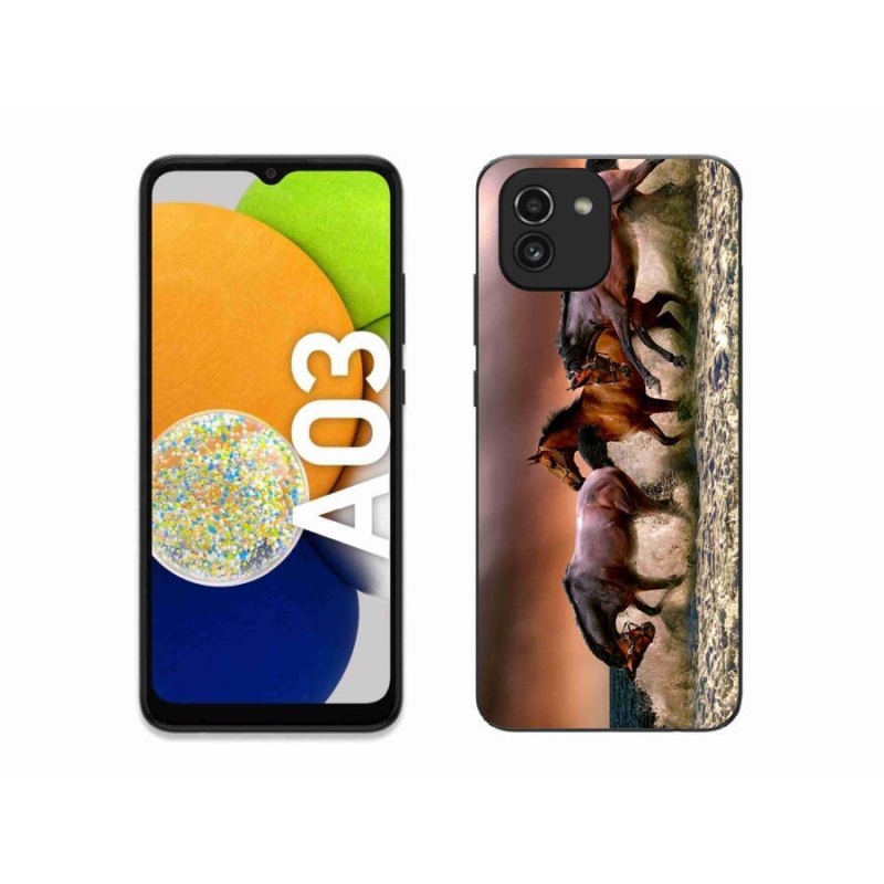 Gélový obal mmCase na mobil Samsung Galaxy A03 - kone 1