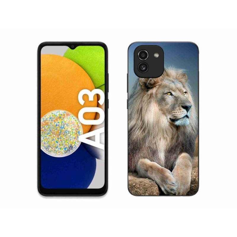 Gélový obal mmCase na mobil Samsung Galaxy A03 - lev 1