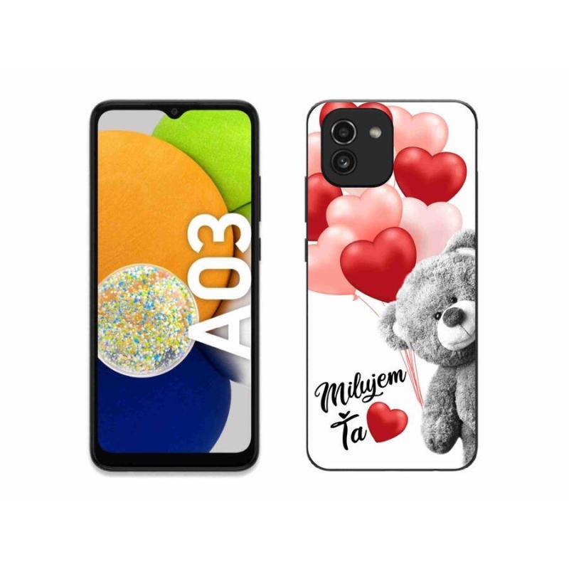 Gélový obal mmCase na mobil Samsung Galaxy A03 - milujem Ťa sk