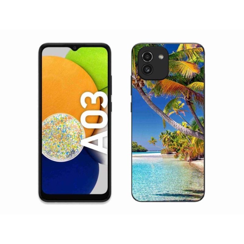 Gélový obal mmCase na mobil Samsung Galaxy A03 - morská pláž