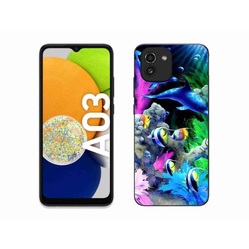 Gélový obal mmCase na mobil Samsung Galaxy A03 - morský svet